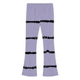 thumbnail image 5 of Fleece-lined Warmth Long Pants for Children Girl Casual Slight Flared Leggings Solid Pants, 5 of 6