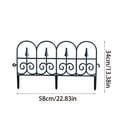 thumbnail image 2 of Cadancy Garden Fence Outdoor Border Edging Decorative Metal Fencing Panels for Yard Landscape Patio Flower Bed Barrier Lawn Pathway Walkway Driveway Decor Easy Install, 2 of 6