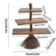 thumbnail image 3 of Rustic Wooden 3-Tier Shelf with Unique Broomstick Design, Multi-Purpose Display and Storage Rack, 3 of 5