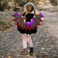thumbnail image 4 of Fortune Kids Halloween Bat Wings with LED Lights, Halloween Party Light String Spider Wings Cosplay Props, 4 of 5