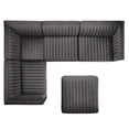 thumbnail image 2 of Conjure Channel Tufted Performance Velvet 5-Piece Sectional, 2 of 6