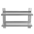 thumbnail image 3 of 2-Tier Stainless Steel Wall Shelf - Versatile Storage for Kitchen & Garage, 3 of 9