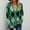 Green, variant on Lilgiuy Women's Spring And Autumn Diamond Check Colorblock Knit Button Long Sleeves Cardigan Jacket Sweater Top Winter Fashion 2022