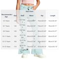 Puntoco Girls Star Print Flare Pants Button Zip Bootcut Trousers with ...
