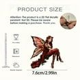 thumbnail image 2 of Car Interior Accessories forest Butterfly Fairy Acrylic Pendant Frame Flat Car Interior Pendant Backpack Pendant0, 2 of 5