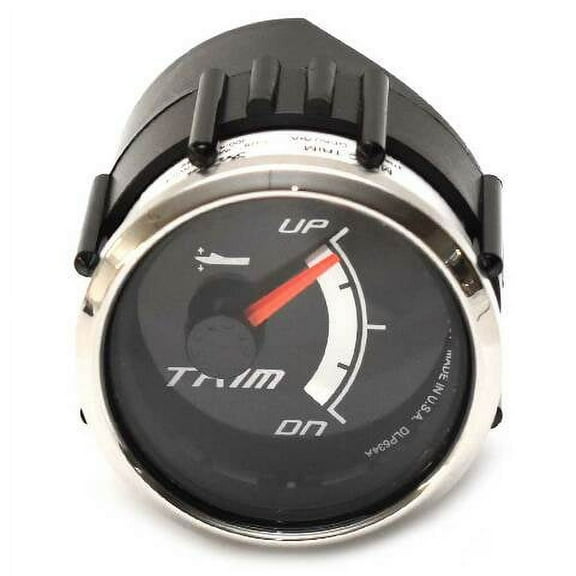 Faria Boat Trim Gauge GP5079A | Mercury 2 1/4 Inch Silver Black
