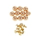 thumbnail image 1 of 10 remaches con forma de hongo, con forma de cúpula, para cinturones de cuero, bolsos y zapatos (10 mm) Oro, 1 of 9