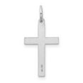 thumbnail image 4 of 14K White Gold Laser Designed Floral Cross Charm XR1201, 4 of 4