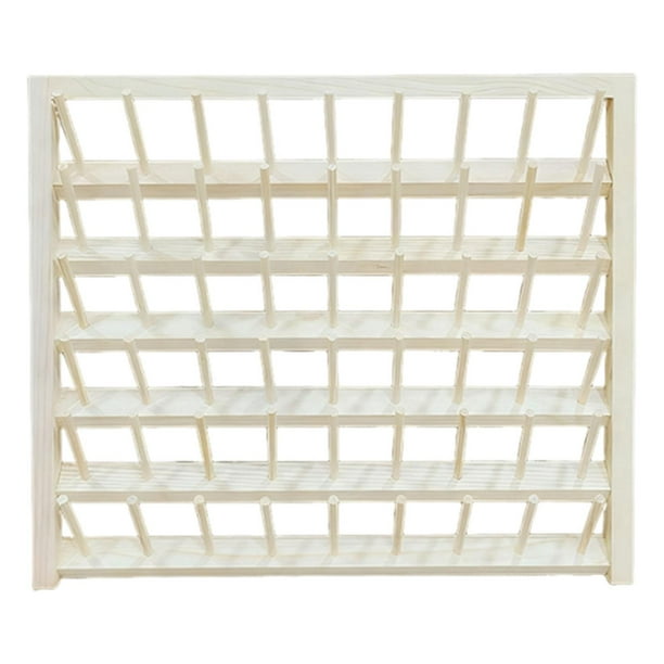 Soporte para carretes de hilo, soporte para hilo, montaje en pared, costura y bordado, estable. 54 ganchos