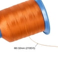 thumbnail image 5 of Uxcell 1312 Yards 210D/0.32mm Extra Strong Bonded Polyester Threads (Orange, 2 Pack), 5 of 7