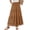 Khaki, variant on Women'S Boho Casual Solid Summer 2026 Lace Embroidery Eyelet Elastic Waist Skirt - Flowy Tiered A-Line Beach Maxi Skirt Flower Hollow-Out Vacation Maxi Skirt Beige One Size