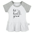 thumbnail image 1 of Let Love Grow Funny Dresses For Baby, Newborn Babies Skirts, Infant Princess Dress, 0-24M Kids Graphic Clothes (Gray Raglan Dresses, 12-18 Months), 1 of 4
