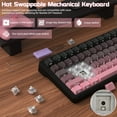 thumbnail image 5 of ATTACK SHARK X85 Wireless Mechanical Keyboard 75% Gasket-mounted Bluetooth 5.1/2.4G Wireless & Type-C Wired Mechanical Keyboard, 5 of 8