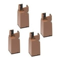 thumbnail image 4 of 4Pack Chair Leg Table Leg Extenders Support 600lbs Bed Riser Diameter 0.37" Chair furnishing Leg for 10cm Brown 22-42mm, 4 of 7