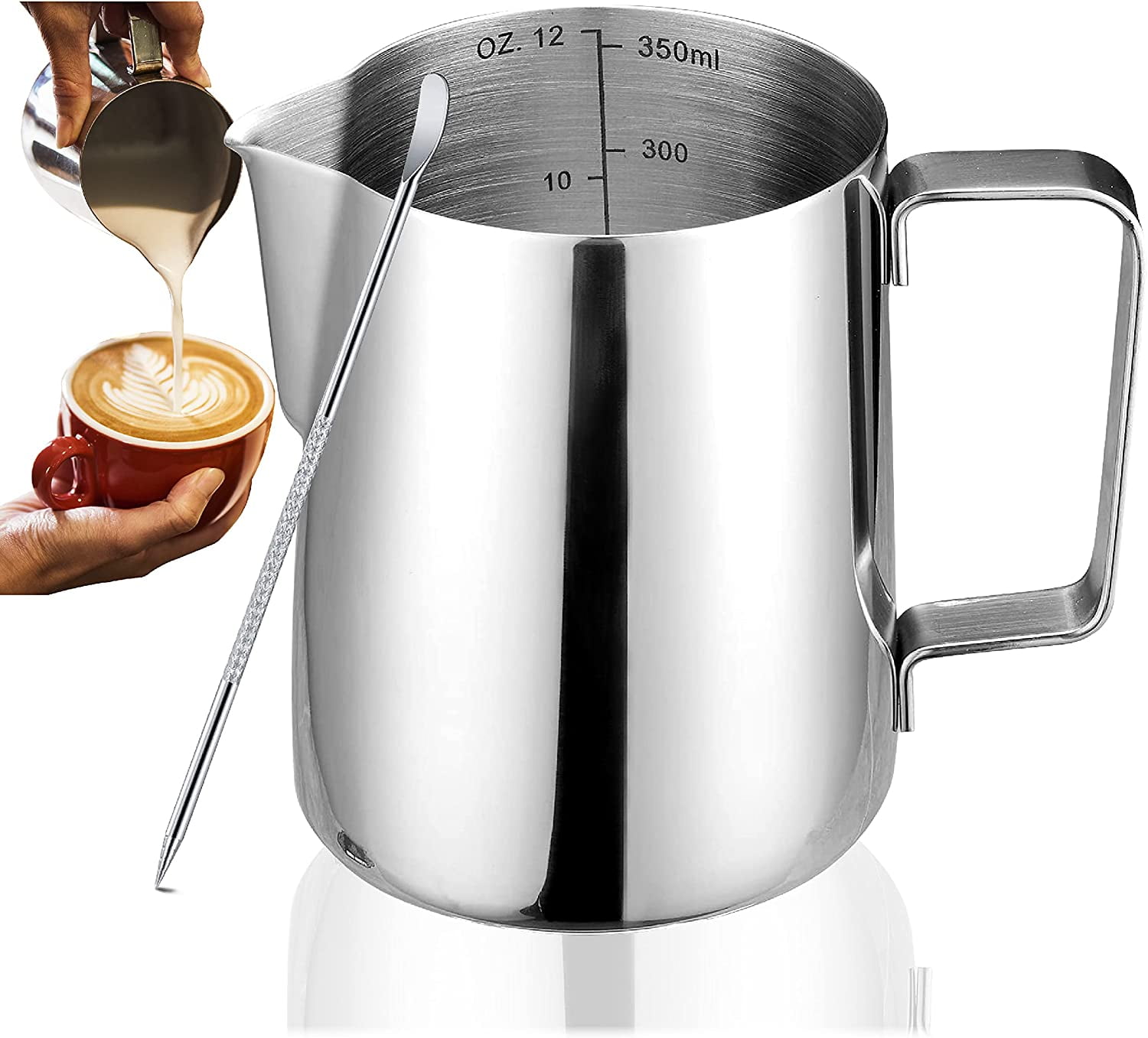 3 in 1 Multifunction Milk Frother 350ml Large Capacity Automatic