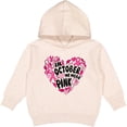 thumbnail image 2 of Inktastic In October We Wear Pink Breast Cancer Awareness Heart Toddler Hoodie, 2 of 4