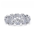thumbnail image 4 of Lafonn Classic Sterling Silver Platinum Plated Simulated Diamond Ring (5.98 CTTW), 4 of 5