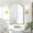 Brushed Gold, variant on Hironpal Recessed Metal Framed Arched Medicine Cabinets with 2 Adjustable Shelves for Bathroom,20x30 Inch