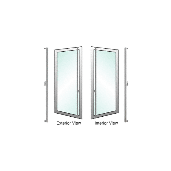 Crl Blumcraft 174 Brushed Stainless Left Hand Reverse Aluminum
