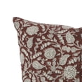 thumbnail image 7 of Fabdivine Throw Pillow Cover with Hand Block Print Decorative, 22"X22", Red, Gopi, 7 of 7