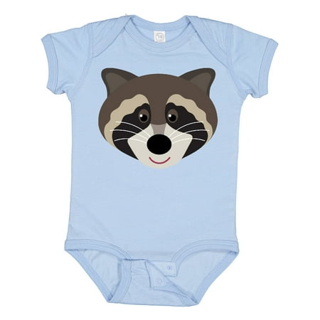 

Inktastic Raccoon Animal Face Gift Baby Boy or Baby Girl Bodysuit
