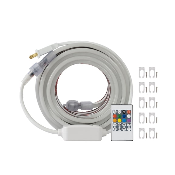 Better Homes & Gardens 800-Light 32-Feet Plug-in RGB Outdoor Neon Strip Lights