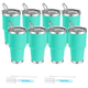 thumbnail image 2 of Paquete de 8 vasos térmicos de acero inoxidable de gran capacidad de 30 oz, diseño de doble pared al vacío para un aislamiento térmico duradero (frío y calor), material apto para alimentos,,blanco, 2 of 22