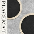 thumbnail image 6 of Green Placemats Set Of 6,Round Placemats,Black Table Mats,Heat Resistant Placemats,Washable Wipeable Easy Clean Heat Resistant Woven Dining Table Mats Decor for Holiday Parties Indoor Outdoor Use, 6 of 6