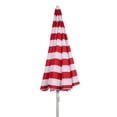 thumbnail image 6 of Oniva 5.5 Ft Portable Beach Umbrella with UPF 50 plus Sun Protection and Tilt Pole, Red Cabana Stripe, 6 of 11