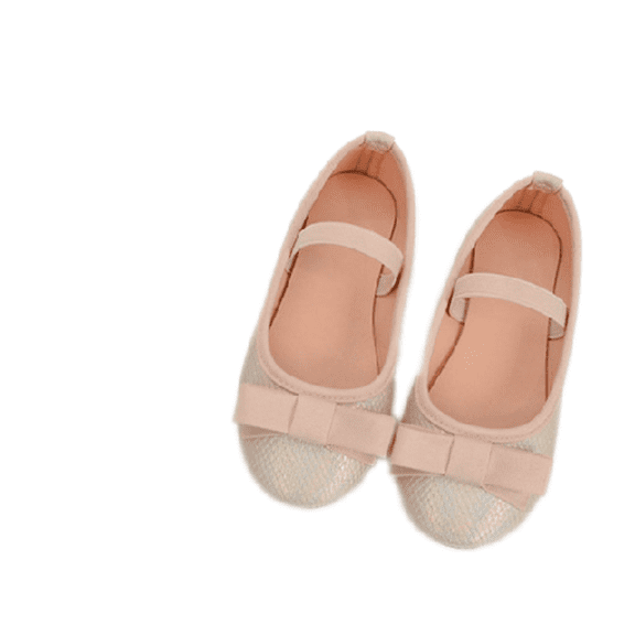 Girls' Princess Mary Jane Shoes, Soft Sole Leather, Lace Bow, Spring Autumn Dress Shoes