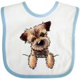 thumbnail image 3 of Inktastic Border Terrier Boys or Girls Baby Bib, 3 of 4
