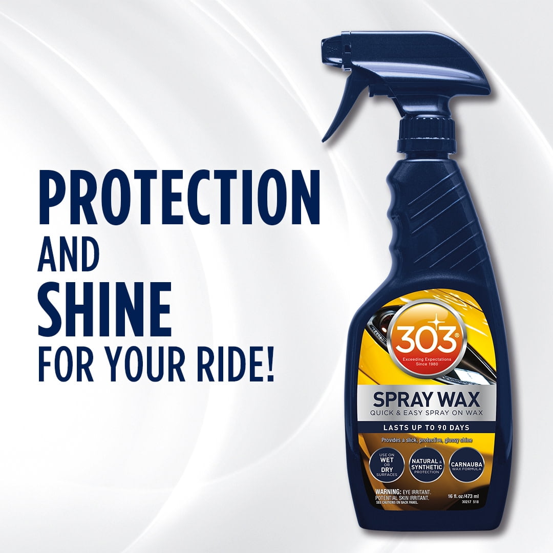 303 Automotive Fastest Spray Wax Shine, UV Protection