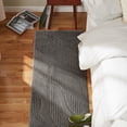 thumbnail image 2 of TOWN & COUNTRY EVERYDAY Lane Painterly Wave Soft Felt Everwash®, Machine Washable Area Rug with Non-Slip Backing, Modern Rug, Charcoal Grey, 1'7"x7'2", 2 of 10