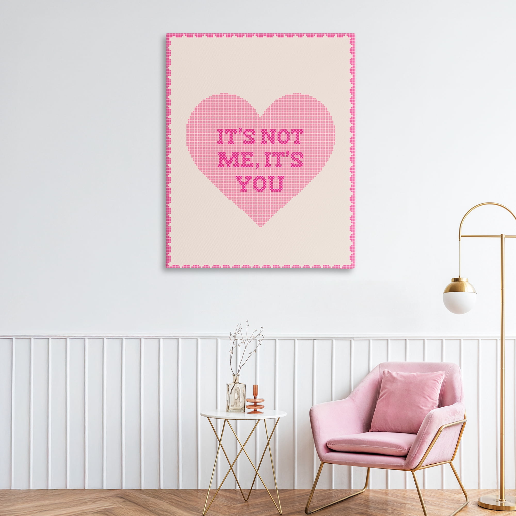 Stupell Industries Not Me It's You on Heart Canvas Wall Art, design by Lil' Rue
