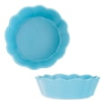 thumbnail image 1 of Qeeadeea Small Baking Dish, Set Of 2, Colorful Ceramic Casserole Dish Round, Small Ceramic Pie Plate Oven Safe-blue-15x15x5cm, 400ml, 1 of 7