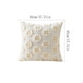 thumbnail image 3 of Sunflower Printed Throw Pillow Covers , Plush Jacquard Embroidered Decorative Pillow Cases For Couch Bed Sofa 1Pc White Soft Spring Summer Pillow Protectors For Living Room, 3 of 5