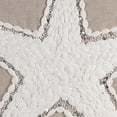 thumbnail image 3 of Jordan Manufacturing 16" x 16" Tan Starfish Nautical Square Reversible Decorative Throw Pillow with Bead and Yarn Accent, 3 of 5
