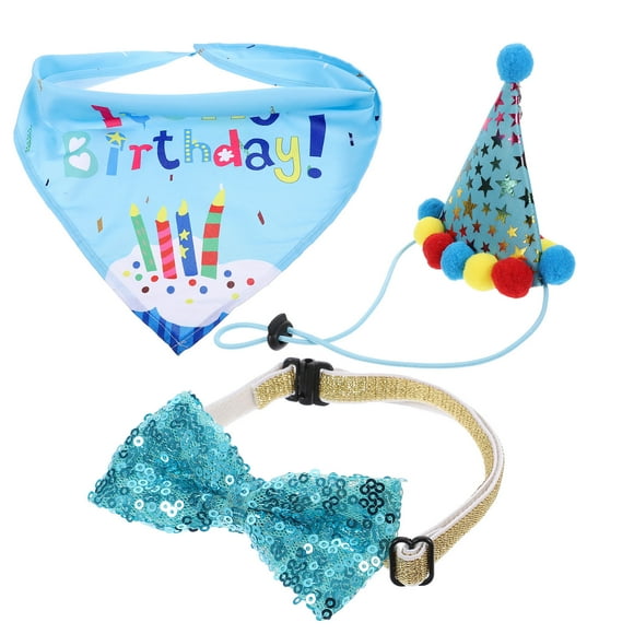 Minkissy Pet Birthday Supplies 1Set Dog Themed Party Favors .5x5.1x5.1in TC Paper Plush Latex