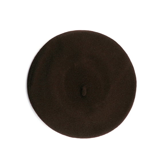 NYFASHION101 French Style Lightweight Casual Classic Solid Color Wool Beret, Brown