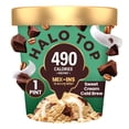 thumbnail image 3 of Halo Top Sweet Cream Cold Brew Coffee Light Ice Cream, Lower Calorie Frozen Dessert Pint, 16 fl oz, 3 of 15