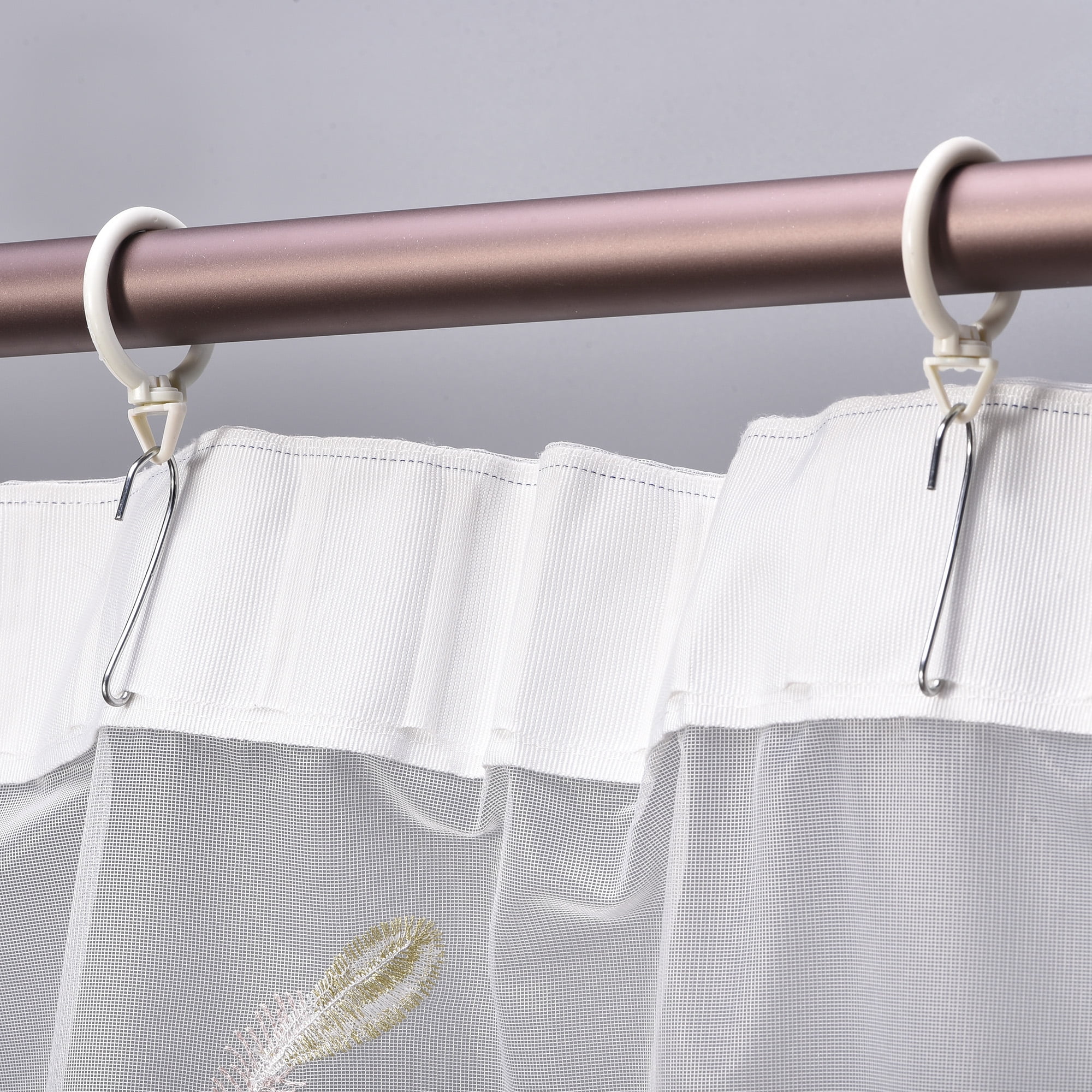 Adjustable Depth Pinch Pleat Locking Curtain Tape Clip Hooks 20pcs - White  - 3.3 x 1 x 0.4(L*W*T) - Bed Bath & Beyond - 28855205