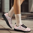 thumbnail image 4 of Psesaysky Pink Running Shoes for Women Big Girls Lightweight Durable Tennis Shoes Breathable Mesh Anti-Slip Walking Shoes, 4 of 7