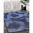 thumbnail image 3 of Ahgly Company Machine Washable Indoor Square Abstract CornflowerBlue Area Rugs, 5' Square, 3 of 7