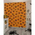 thumbnail image 4 of Halloween Shower Curtain Set ，Waterproof Fabric Shower Curtains Ghost Pumpkins Horror Expression Shower Curtains for Bathroom,Bathroom Decor 60"x72", 4 of 6