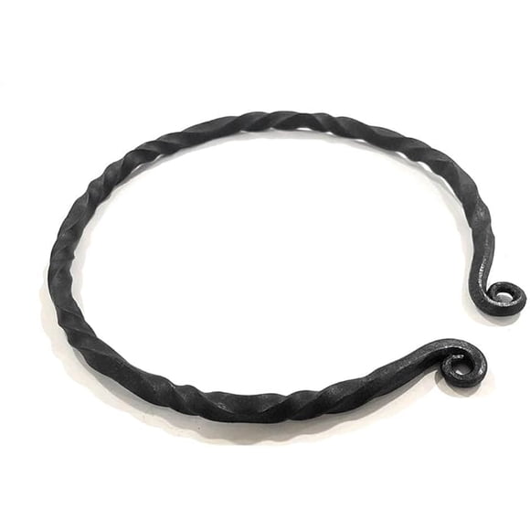 NauticalMart Handmade Iron Viking Warrior Torc Necklace, Handcrafted Twisted Choker Torc Neck Piece, Norse Necklace, Authentic Viking Neckband Jewellery