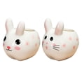 thumbnail image 1 of MasteelfCA 2Pcs Decorative Rabbit Planters Multi-function Succulent Pots Household Bunny Planters, 1 of 8