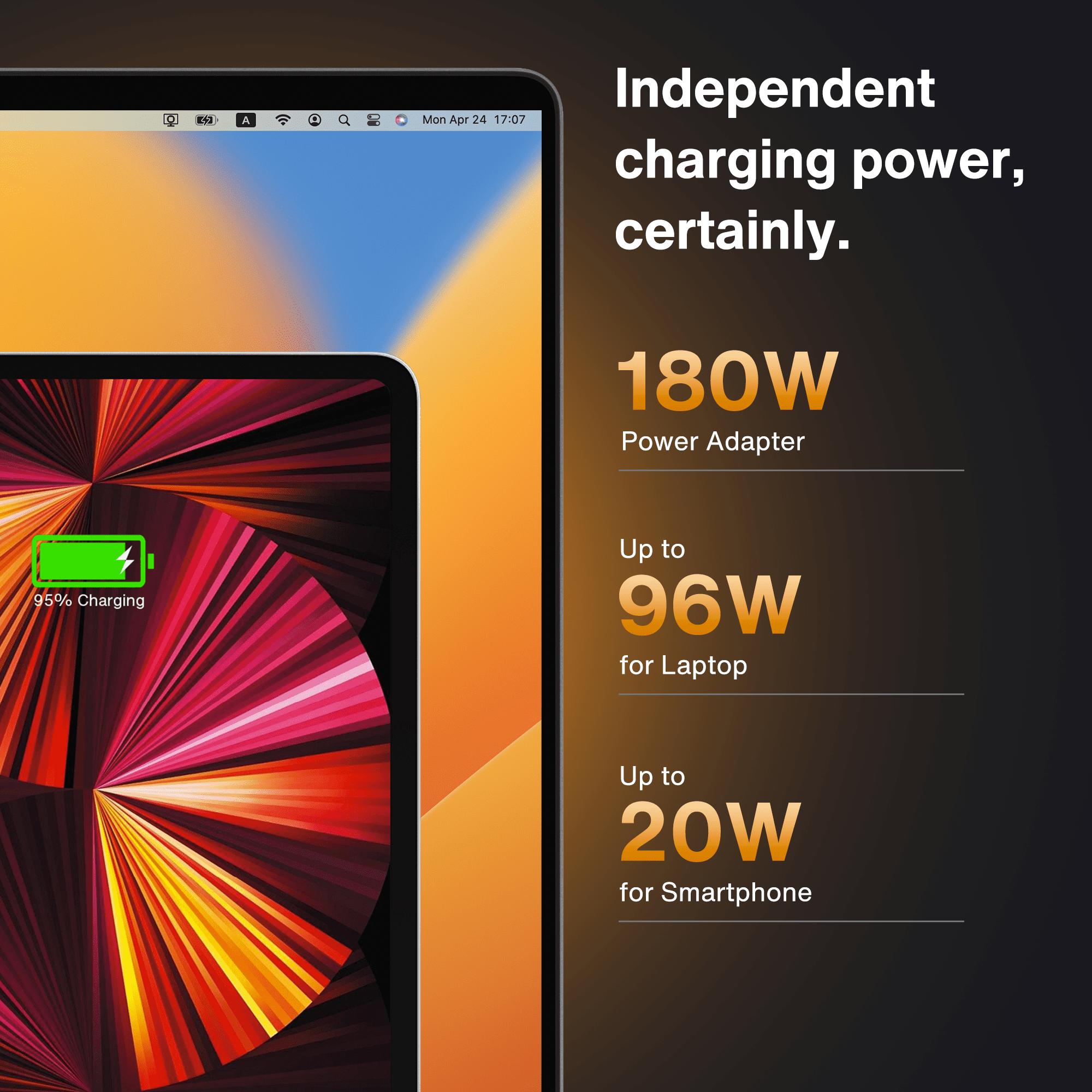 iVANKY FusionDock 20 in 1 DisplayLink Docking Station for MacBook Pro with 180W Power Adapter, Triple 4K@60Hz Monitor Display Dock