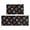 Colorful Headphone Black Pattern, variant on Game Controller Black Pattern Anti Fatigue Kitchen Rugs Set Of 2, Non Slip Washable Decorative Floor Mats for Kitchen Sink Laundry, 17"x30" and 17"x47"