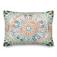 thumbnail image 2 of Creative Products Large Orange and Green Folk Pattern 14x20 Indoor / Outdoor Pillow, 2 of 3