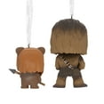 thumbnail image 3 of Hallmark Star Wars Chewbacca and Wicket Funko POP! Mystery Christmas Ornaments, 2, 3 of 8